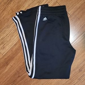 Adidas Boys Zip Ankle Athletic Sweat Pants